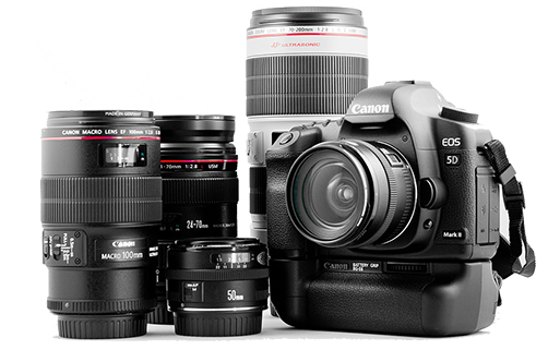Kamera Equipment für Messefotografie